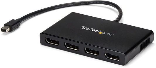 StarTech.com 4-Port Multi Monitor Adapter - Mini DisplayPort to DisplayPort MST Hub - 4x 1080p - Video Splitter for Extended Desktop Mode on Windows PCs Only - mDP to Quad DP Monitors (MSTMDP124DP) Mini DisplayPort to 4x DisplayPort
