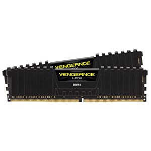 Corsair Vengeance LPX 16GB (2 X 8GB) DDR4 3600 MHz (PC4-28800) C18 1.35V Desktop Memory - Black (CMK16GX4M2D3600C18) Black 16GB Kit (2x8GB) 3600MHz Memory