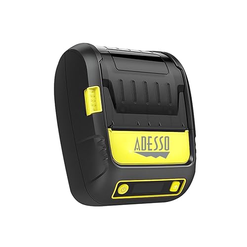 ADESSO NuPrint 220B Portable Bluetooth Thermal Printer - 2" (58mm) Width, High-Speed Printing Up to 90mm/s, USB Compatible, Includes Thermal Paper and Power Cable