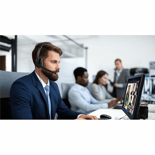 Lenovo Wired VoIP Headset 5000 - Microsoft Teams Certification - Stereo - USB Type A, USB Type C - Wired - 32 Ohm - 20 Hz to 20 kHz - Over-the-head - Binaural - Supra-aural - 6.23 ft Cable - Noise Red