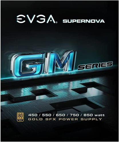 EVGA SuperNOVA 850 GM, 80 PLUS Gold 850W, Fully Modular, ECO Mode with FDB Fan, 10 Year Warranty, Includes Power ON Self Tester, SFX Form Factor, Power Supply 123-GM-0850-X1 850W GM Power Supply