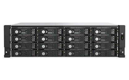 QNAP TL-R1600PES-RP-US 16 Bay 3U Short Depth rackmount PCIe Interface SATA JBOD for petabyte-Scale Expansion (Diskless)