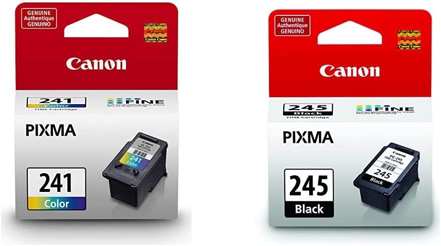 Canon CL-241 Color Ink Cartridge &amp; PG-245 Black Ink Cartridge Compatible to iP2820, MG2420, MG2924, MG2920, MX492, MG3020, MG2525, TS3120, TS302, TS202, TR4520