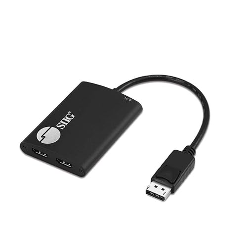 SIIG 1x2 DisplayPort (DP) 1.2 to 4K HDMI Multi Monitor Splitter and Adapter - 2 Port MST Hub, (Not for Mac OS) DisplayPort 1.2 to 2x HDMI