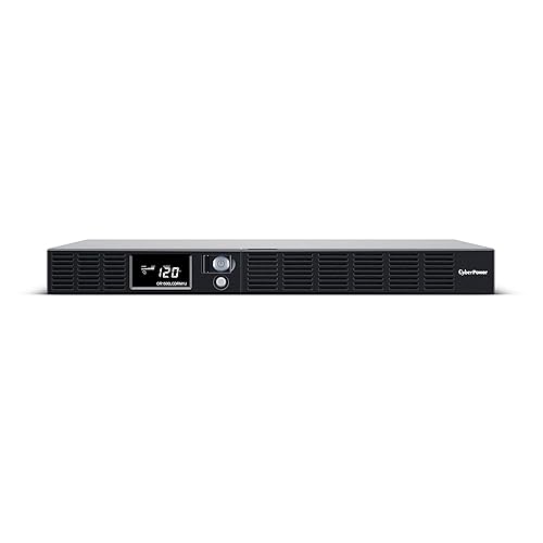 CyberPower OR1500LCDRM1U Smart App LCD UPS System, 1500VA/900W, 6 Outlets, AVR, 1U Rackmount 1500VA UPS System