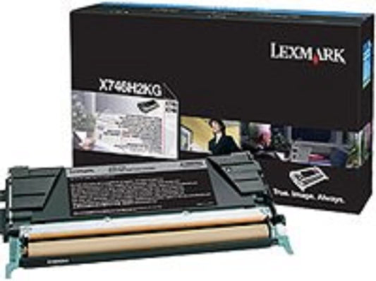 Lexmark High Yield Black Toner Cartridge, 12000 Yield, for Use in Model X746/X748 (X746H2KG)