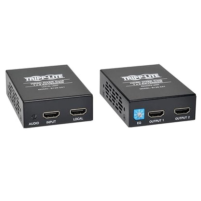 TRIPP LITE B126-2A1 HDMI Over Cat5 1 x 2 Extender Kit, 125 Feet, Black