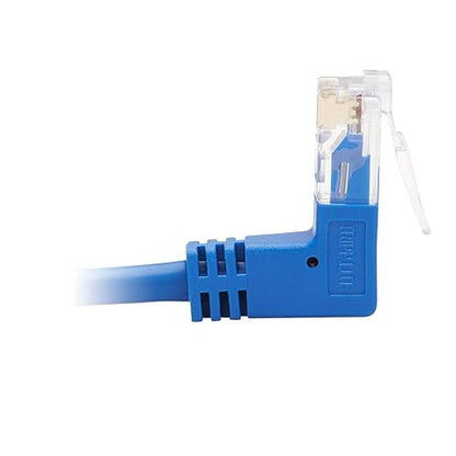 Tripp Lite Up Angle Cat6 Ethernet Cable, Gigabit Molded Slim UTP Network Patch Cable, Blue, 3 ft. (N204-S03-BL-UP) Up Angle 3-ft.