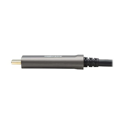 Tripp Lite USB-C Fiber (10 Gbps) Data Cable, USB 3.2 Active Optical Cable, Male to Male, Black, Plenum-Rated for in Wall & Ceiling Installations, 98 Feet / 30 Meters, 3-Year Warranty (U420F-30M-D3)