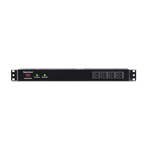 CyberPower RKBS15S4F8R 15A 12-Outlet 1U RM Rackbar Surge Suppressor
