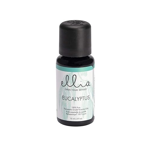 Ellia Diffuser Essential Oil Eucalyptus 15ml, 100% Pure, Therapeutic Grade