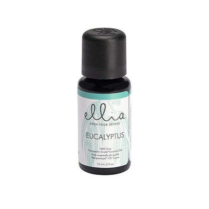Ellia Diffuser Essential Oil Eucalyptus 15ml, 100% Pure, Therapeutic Grade