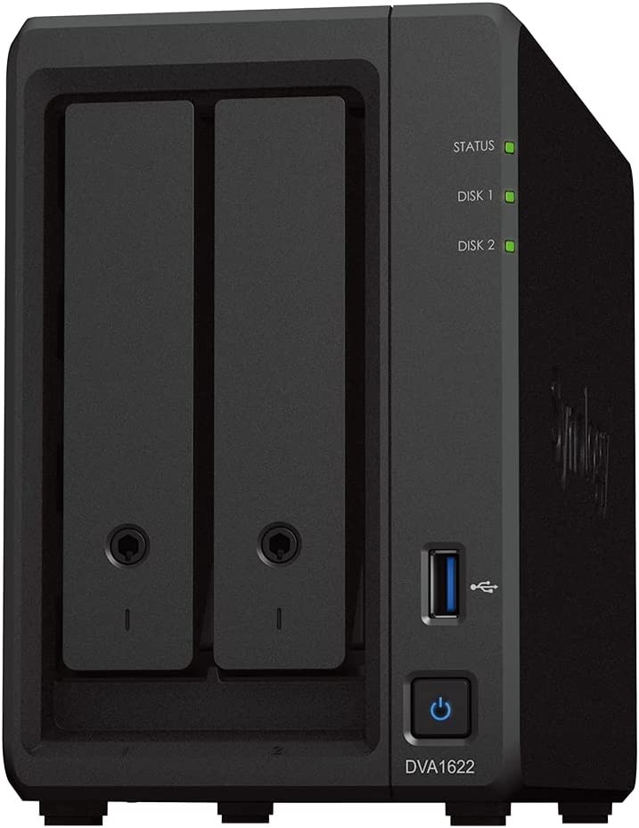 Synology 16 Channel NVR Deep Learning Video Analytics DVA1622 with HDMI Video Output