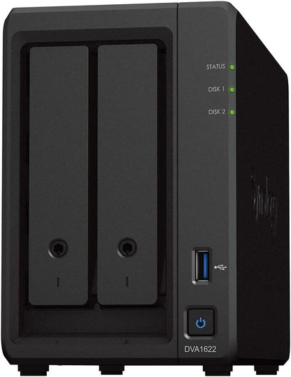 Synology 16 Channel NVR Deep Learning Video Analytics DVA1622 with HDMI Video Output