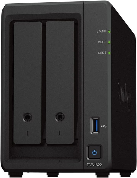 Synology 16 Channel NVR Deep Learning Video Analytics DVA1622 with HDMI Video Output