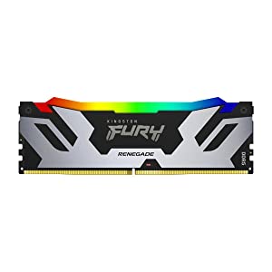 Kingston Fury Renegade RGB 32GB (2x16GB) 7200MT/s DDR5 CL38 DIMM Desktop Memory (Kit of 2) | Intel XMP 3.0 | Infrared Sync Technology | Overclocking Stability | KF572C38RSAK2-32 7200 MHz 32GB (2x16GB)