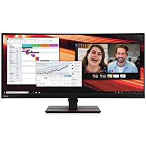 Lenovo ThinkVision P34W-20 34" UW-QHD Curved Screen WLED LCD Monitor - 21:9 - Raven Black - 34" Class - in-Plane Switching (IPS) Technology - 3440 x 1440-1.07 Billion Colors - 300 Nit - 4