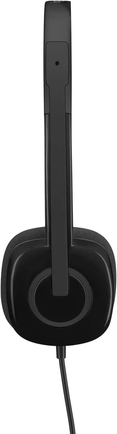 Logitech 3.5 mm Analog Stereo Headset H151 with Boom Microphone - Black