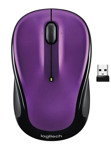 Logitech M325s Wireless Mouse, 2.4 GHz with USB Receiver, 1000 DPI Optical Tracking, 18-Month Life Battery, PC/Mac/Laptop/Chromebook - Vivid Violet M325s (NEW) Vivid Violet