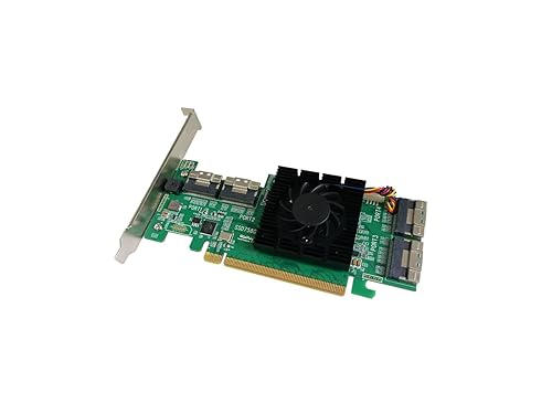 HighPoint Rocket 1580 NVMe 8-Port M.2/U.2 Industry Fastest-Performance/Comprehensive Selection Capable of Supporting Over 100TB On a Single Controller!, Black