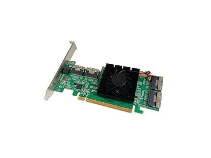 HighPoint Rocket 1580 NVMe 8-Port M.2/U.2 Industry Fastest-Performance/Comprehensive Selection Capable of Supporting Over 100TB On a Single Controller!, Black