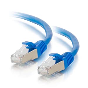 C2g/ cables to go C2G 00797 Cat6 Cable - Snagless Shielded Ethernet Network Patch Cable, Blue (7 Feet, 2.13 Meters) STP 7 Feet Blue