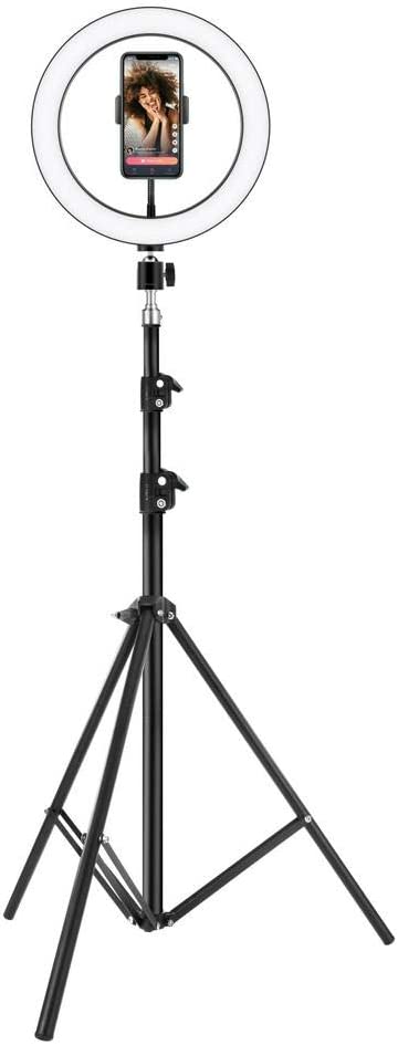 ERGOPIXEL 6.8ft Long Tripod with LED Ring Light - Black (EP-PC0002)