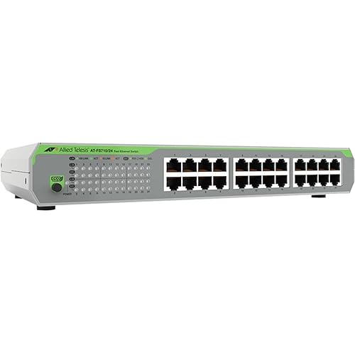 Allied Telesis - AT-FS710/24-10 - 24port 10/100tx Unmanaged Sw W/Internal PSU Us Power Cord