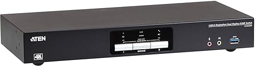 ATEN CS1942DP 2-Port USB 3.0 4K 60Hz DisplayPort Dual Monitor Display KVMP Switch
