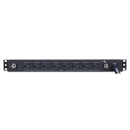 CyberPower PDU30BT8F8R Basic PDU, 100 – 125V/30A (Derated to 24A), 16 Outlets, 12 Foot Power Cord, 1U Rackmount