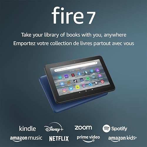 Amazon Fire 7 (12th Generation) Tablet - 7" - 2 GB - 32 GB Storage - Black - Quad-core (4 Core) MT8168 2 GHz - microSD Supported - 1024 x 600 - In-plane Switching (IPS) Technology Display - 2 Megapixel Front Camera