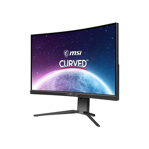 MSI MAG275CQRF QD, 27 Gaming Monitor, 2560 x 1440 (QHD) Rapid VA with Quantum Dot, 1 ms, 170Hz, FreeSync Premium, HDR Ready, 1000R, HDMI, DisplayPort, Tilt and Height Adjustable.,Black