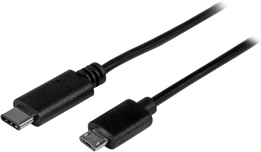 StarTech.com USB C to Micro USB Cable - 0.5m - M/M - Thunderbolt 3 Compatible - Micro USB Cord -USB Type C to Micro USB Cable (USB2CUB50CM) 1.5 ft/ 0.5 m