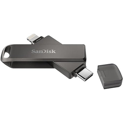 SanDisk 64GB iXpand Flash Drive Luxe for iPhone and USB Type-C Devices - SDIX70N-064G-GN6NN, Black