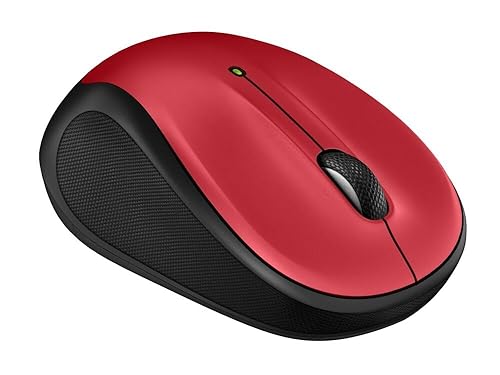 Logitech M325S Wireless Mouse, 2.4 GHz with USB Receiver, 1000 DPI Optical Tracking, 18-Month Life Battery, PC/Mac/Laptop/Chromebook - Red 2025 Red