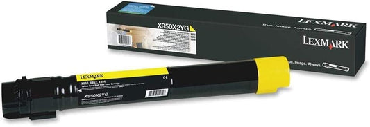 Lexmark X950X2YG Extra High Yield Toner Cartridge Yellow