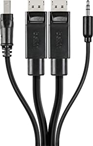 Linksys TAA Dual DP/USB/AUD SKVM CBL, DP M/M; USB A/B