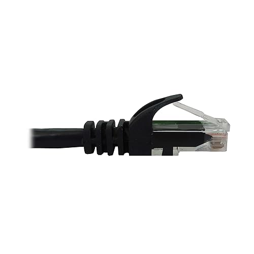 Tripp Lite Cat6a 10G Ethernet Cable, Snagless Molded UTP Network Patch Cable (RJ45 M/M), Black, 100 Feet / 0.3 Meters, Manufacturer's Warranty (N261-100-BK)