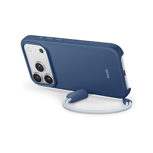 Beats iPhone 17 Pro Kickstand Case with MagSafe & Camera Control, Built in Stand & Lanyard, Matte Finish with Microfibre Lining – Bedrock Blue iPhone 17 Pro Kickstand Bedrock Blue