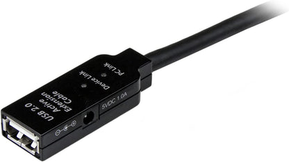 StarTech.com 10m USB 2.0 Active Extension Cable M/F - 10 meter USB 2.0 Repeater / Extender Cable USB A (M) to USB A (F) 10 m Black - 3 ft (USB2AAEXT10M) 32.8 ft USB 2.0 Cable
