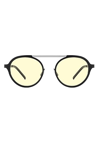 GUNNAR - Premium Blue Light Blocking Glasses - Strata Collection - Gaming and Computer Glasses Pacifica Amber Tint