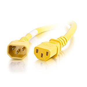 C2g/ cables to go C2G 17544 Cable, C14 to C13 14/3 4 Feet Yellow