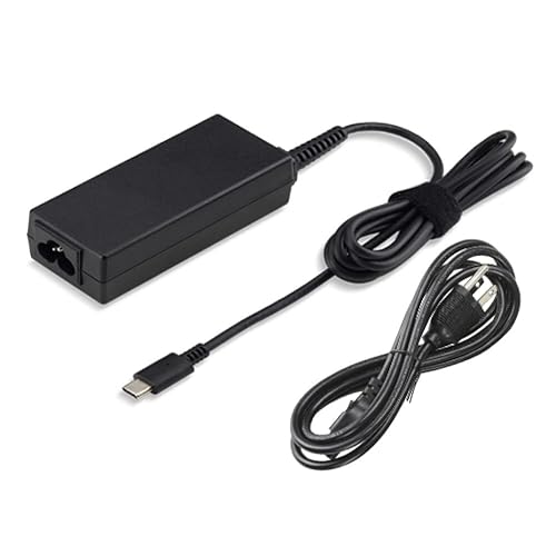 Acer 65W USB Type C Power Adapter - 5V/3.25A, 9V, 12V, 15V, 20V Output - Black