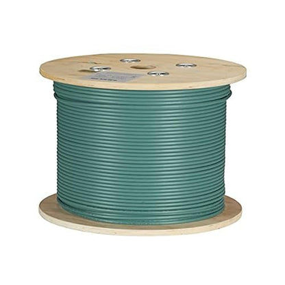 Black Box CAT6A 650-MHz Solid Bulk Cable F/UTP CMP Plenum GN 1000FT Spool