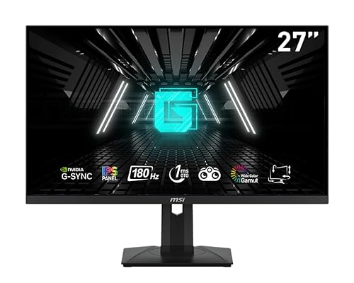MSI 27” FHD (1920 x 1080) Non-Glare with Super Narrow Bezel 180Hz 1ms 16:9 HDMI/DP AMD Radeon FreeSync Rapid IPS Gaming Monitor (OPTIX G274PF)