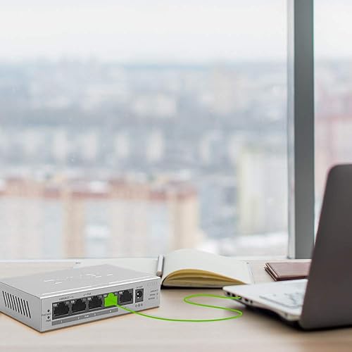 ZyXEL GS1005HP 5 Port POE+ Gigabit Ethernet Switch, 4 x PoE, 60W Budget, Fanless Metal, Desktop, 802.3at 802.3af. 5 Year Warranty GS1005HP