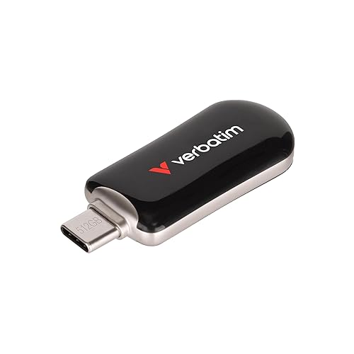 Verbatim Plectra USB-C Flash Drive Black 64GB, W129015935 (Black 64GB)