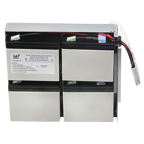 BTI Replacement Battery RBC23 for APC - UPS Battery - Lead Acid - Compatible with APC UPS SU1000R2BX120, SU1000RM2U, SU1000RMI2U, SUA1000RM2U, SUA1000RMI2U, SUA1000RMUS