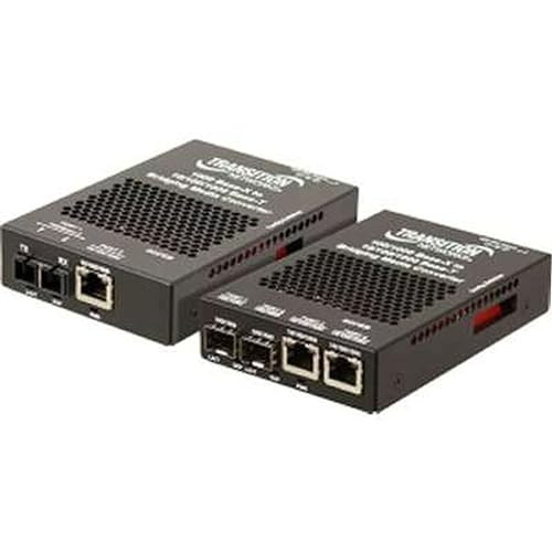 Transition Stand-alone 10/100/1000 Ethernet Media Converter - Fiber Media Converter - 10base-t, 100