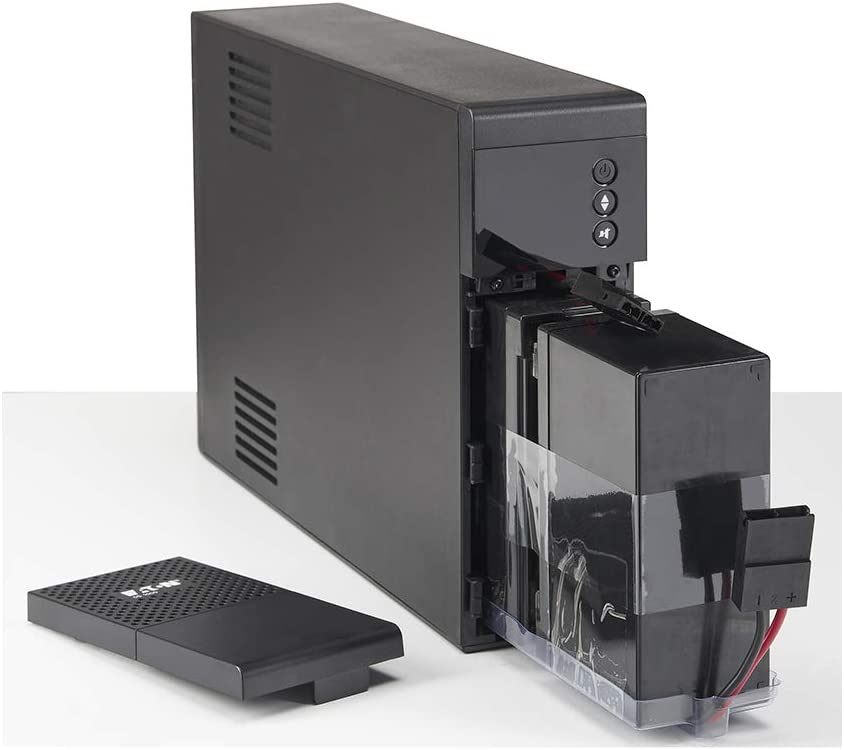 Eaton 5S1000LCD UPS Battery Backup &amp; Surge Protector, 1000VA / 600W, AVR, LCD Display, Line Interactive 5S LCD Power Supply 1000VA